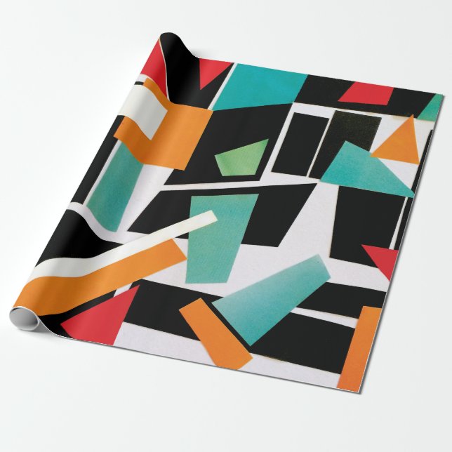 Cadeau Papier de recouvrement géométrique (Déroulé)