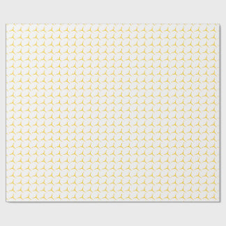Cadeau Papier de recouvrement géométrique Or moderne
