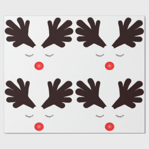 Cadeau Papier de recouvrement Rudolph