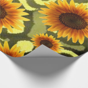 Cadeau Papier de recouvrement Tournesol
