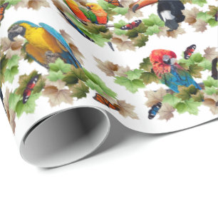 Cadeau Papier de recouvrement tropical