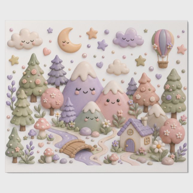 Cadeau Papier de soie fantaisiste (Plat)