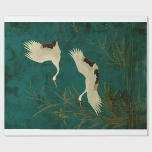 Cadeau Papier de soie pour emballage décoratif Grue japon