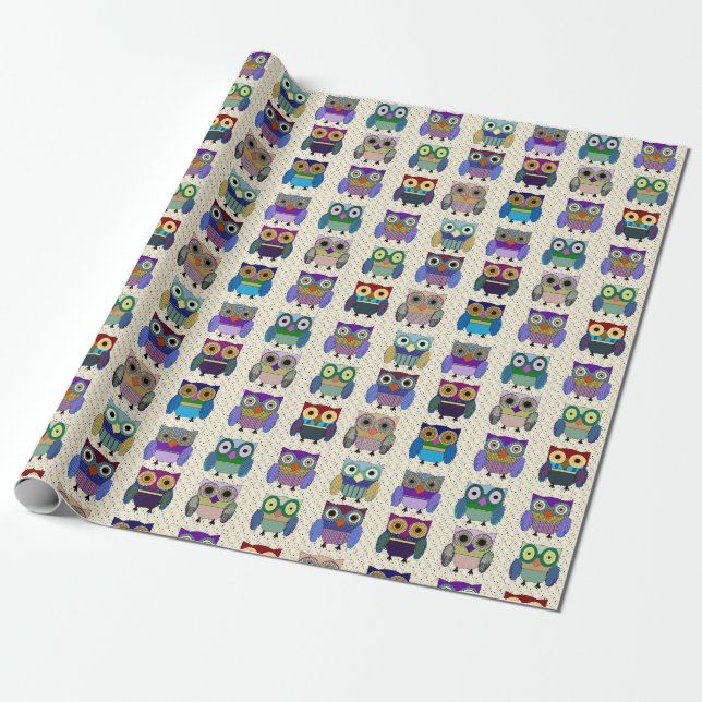 Cadeau Papier d'écorce de Charming Owls (Déroulé)
