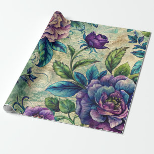 Cadeau Papier découpage pour meubles à motif floral conti