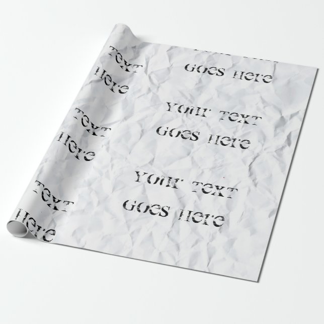 Cadeau Papier découpé avec votre texte dégradé (Déroulé)
