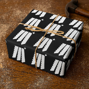 Cadeau Papier d'emballage à dents de scie