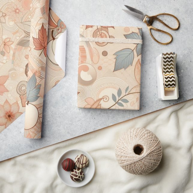 Cadeau Papier d'emballage à l'atmosphère d'automne (Artisanat)