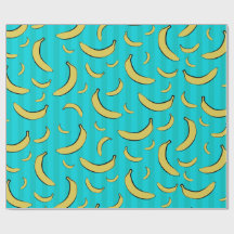 Papier d'emballage à motif de banane