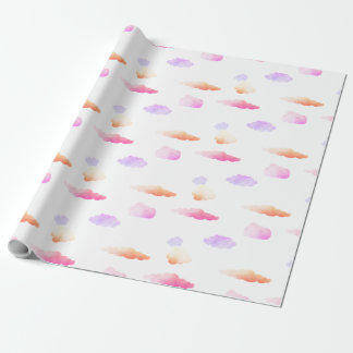 Cadeau Papier d'emballage à motif de nuage sans couture