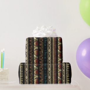 Cadeau Papier d'emballage à motif de peau de serpent