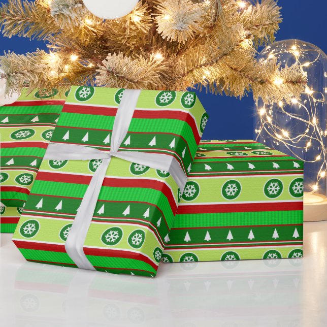 Cadeau Papier d'emballage à motif de pull de Noël laid (Vacances)