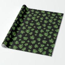 Papier d'emballage à motif feuille de Monstera 76 