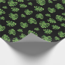Papier d'emballage à motif feuille de Monstera 76