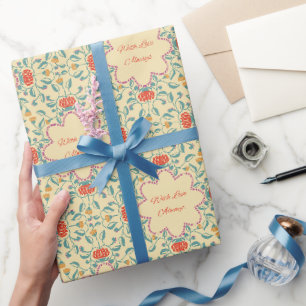 Cadeau Papier d'emballage à motif floral avec amour toujo