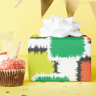 Cadeau Papier d'emballage à motif géométrique abstrait mo