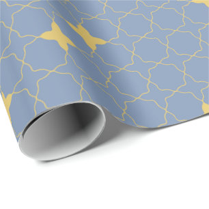 Cadeau Papier d'emballage à motif géométrique quatrefeuil