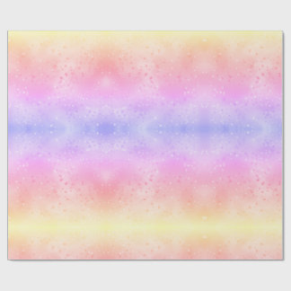 Cadeau Papier d'emballage à motif tie-dyed pastel, coloré