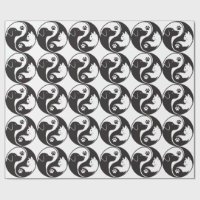 Papier d'emballage à motif Yin Yang Pet Harmony - 