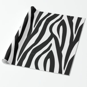 Cadeau Papier d'emballage à motif zèbre