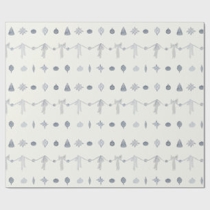 Cadeau Papier d'emballage à rayures d'ornement de Noël no