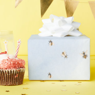 Cadeau Papier d'emballage Abeilles dans le ciel