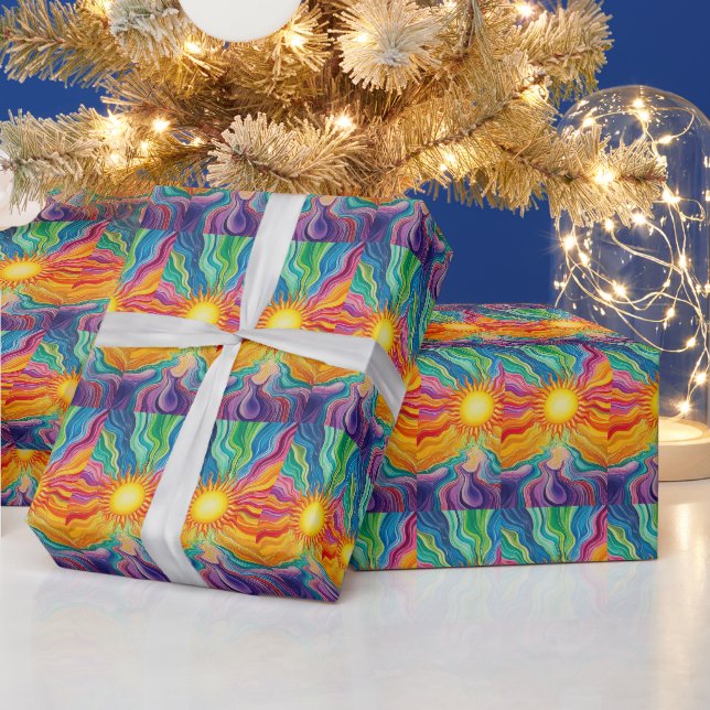 Cadeau Papier d'emballage abstrait (Vacances)