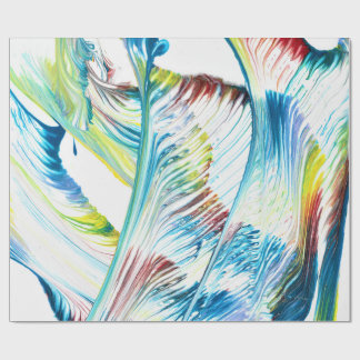 Cadeau Papier d'emballage abstrait coloré Wanderer 1