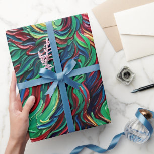 Cadeau Papier d'emballage abstrait Phoenix Jewel Wings