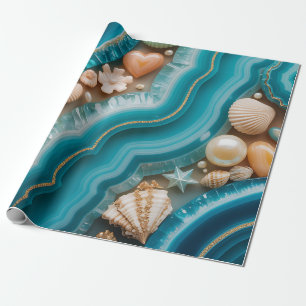 Cadeau Papier d'emballage Agate et Géode