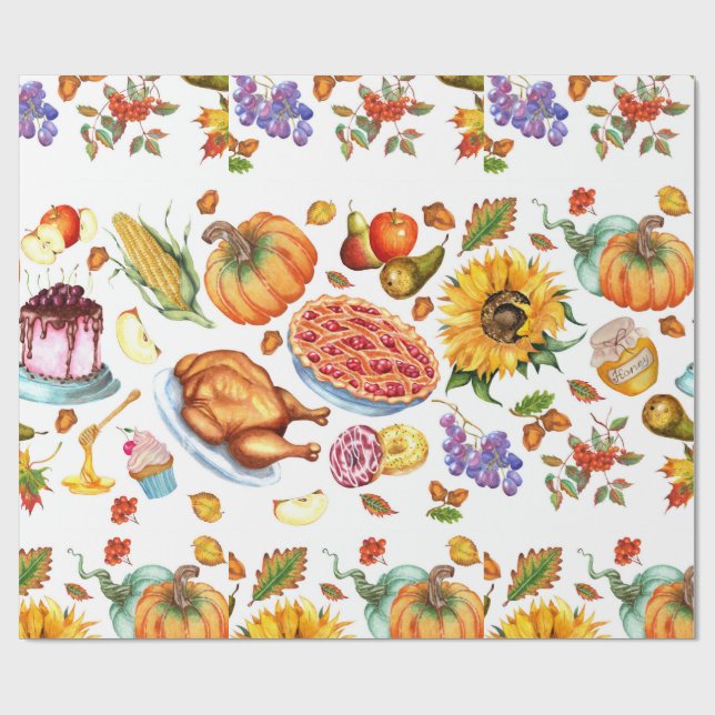 Cadeau Papier d'emballage alimentaire de vacances (Plat)