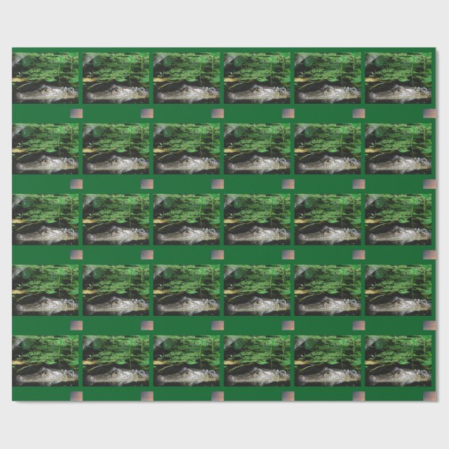 Cadeau Papier d'emballage Alligator (Plat)