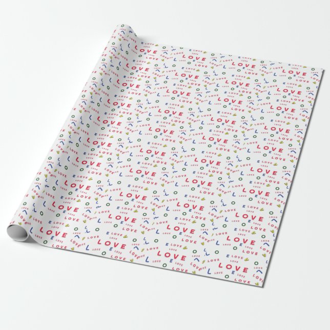 Cadeau papier d'emballage amour (Déroulé)