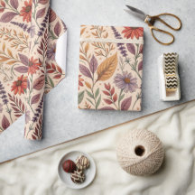 Papier d'emballage Apothicaire Moody Automne Flora