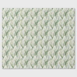 Cadeau Papier d'emballage aquarelle Muguet
