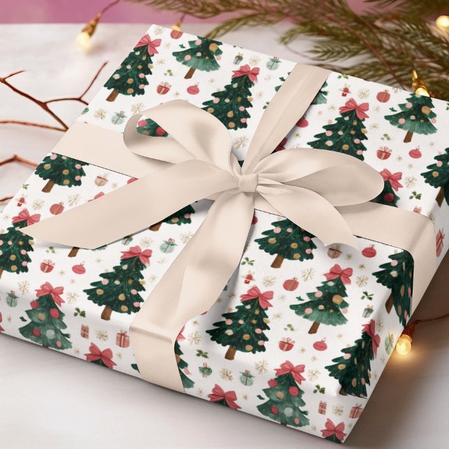 Cadeau Papier d'emballage Arbres de Noël (Créateur téléchargé)