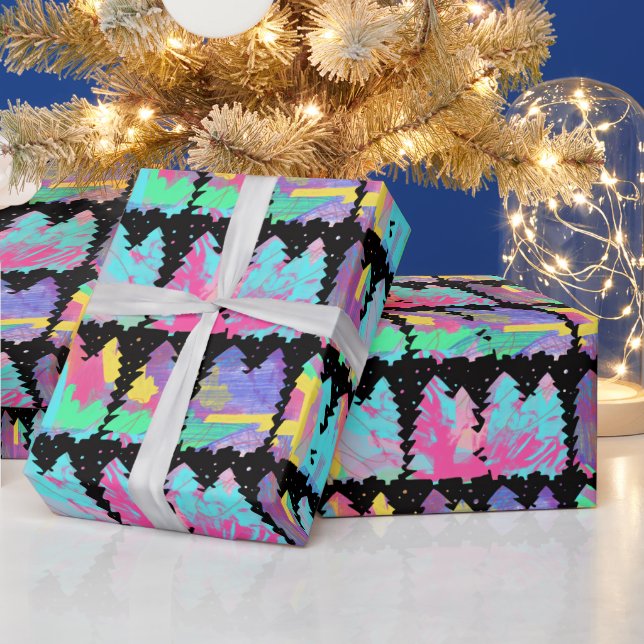 Cadeau Papier d'emballage Arbres d'hiver (Vacances)