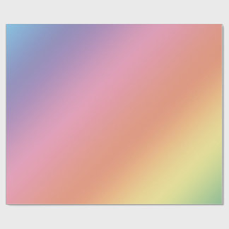 Cadeau Papier d'emballage arc-en-ciel pastel