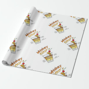 CADEAU PAPIER D'EMBALLAGE - ART AIGRE DE COCKTAIL DE