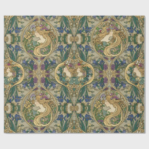 Cadeau Papier d'emballage Art Nouveau