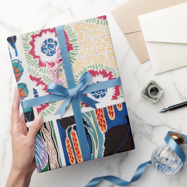 Cadeau Papier d'emballage Art nouveau à motifs floraux co (Cadeaux)