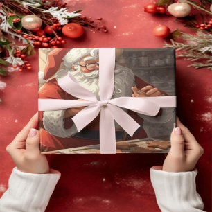 Cadeau Papier d'emballage Atelier du Père Noël Cozy Gin