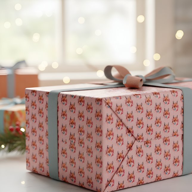 Cadeau Papier d'emballage au renard (Créateur téléchargé)