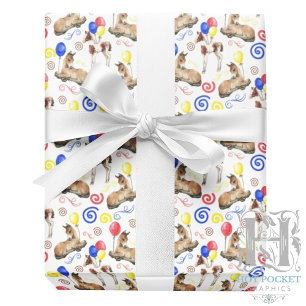 Cadeau Papier d'emballage aux chevaux
