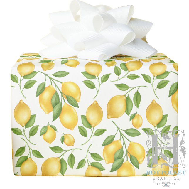 Cadeau Papier d'emballage aux citrons (Créateur téléchargé)