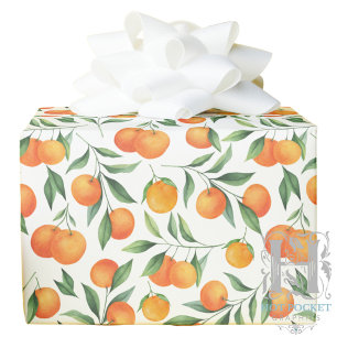 Cadeau Papier d'emballage aux oranges