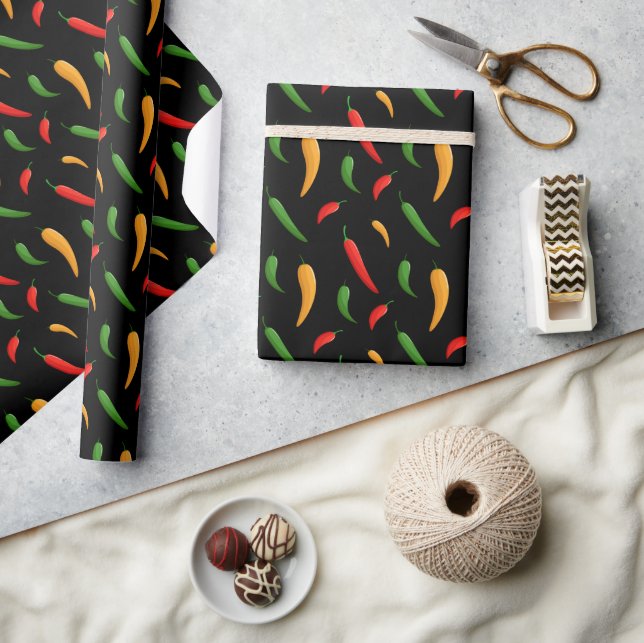 Cadeau Papier d'emballage aux piments forts (Artisanat)