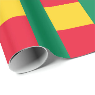 Cadeau Papier d'emballage avec drapeau patriotique du Bén