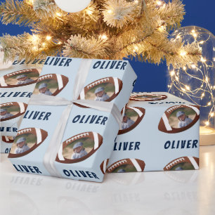 Cadeau Papier d'emballage avec photo de ballon de footbal