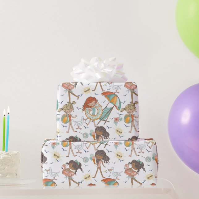 Cadeau Papier d'emballage Baigneuses (Cadeaux de fête)